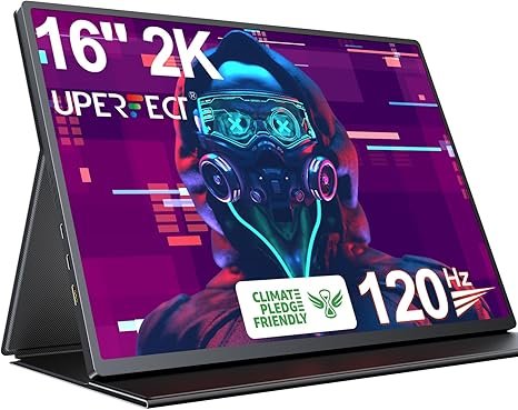 UPERFECT 2K 120Hz Portable Gaming Monitor 16''