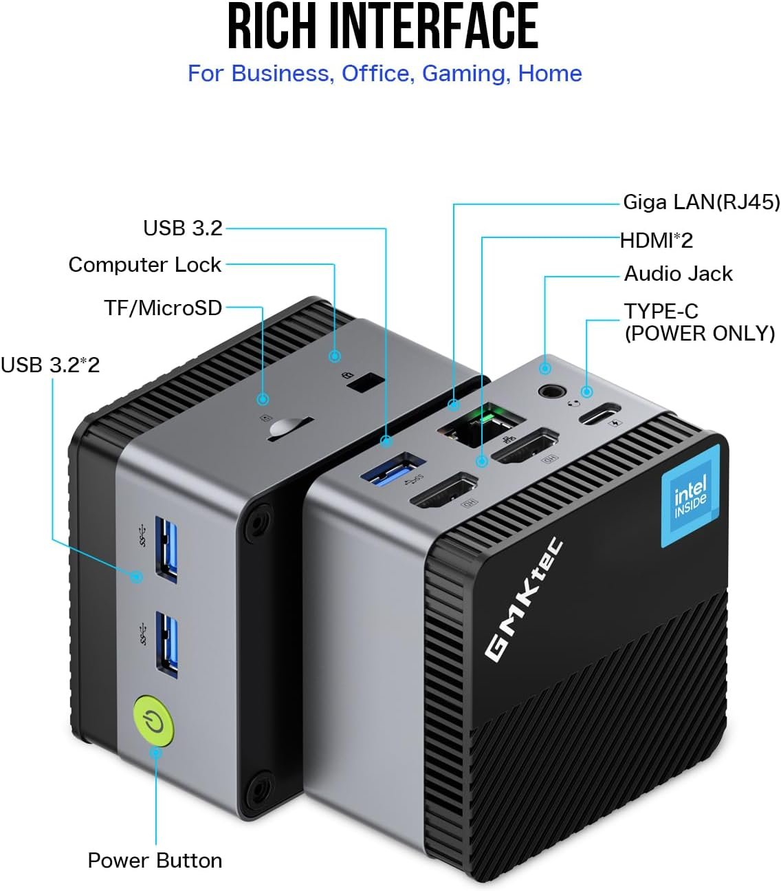 GMKtec N97 simple interface for easy use