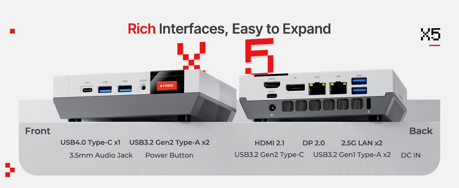ACEMAGIC Retro X5 software interface or BIOS